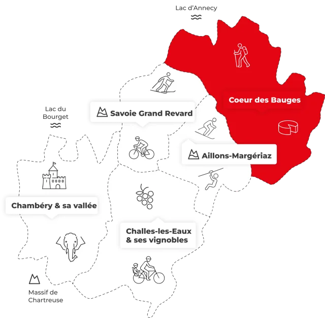 Chambery Carte Coeur Des Bauges Pnghd