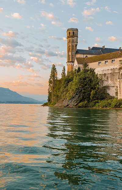 Image of Aix les Bains, Lac du Bourget, Dampfer Hautecombe