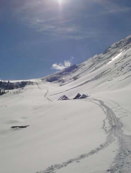 Randonnée raquettes : La combe d'Arclusaz