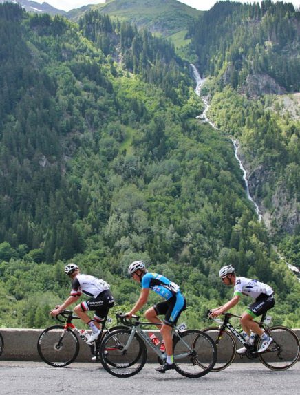 Au départ de Chambéry - Les Défis du Cyclogrimpeur