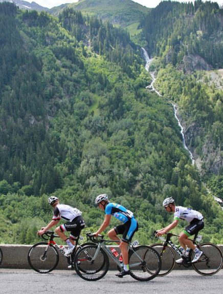 Au départ de Chambéry - Les Défis du Cyclogrimpeur