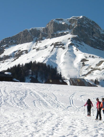 Snowshoeing Trek: Les Chalets de la Fullie