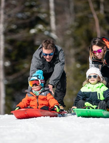 Piste de luge accès libre La Féclaz