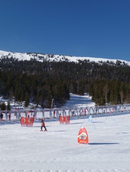 Beginner area Aillons-Margériaz 1400 m