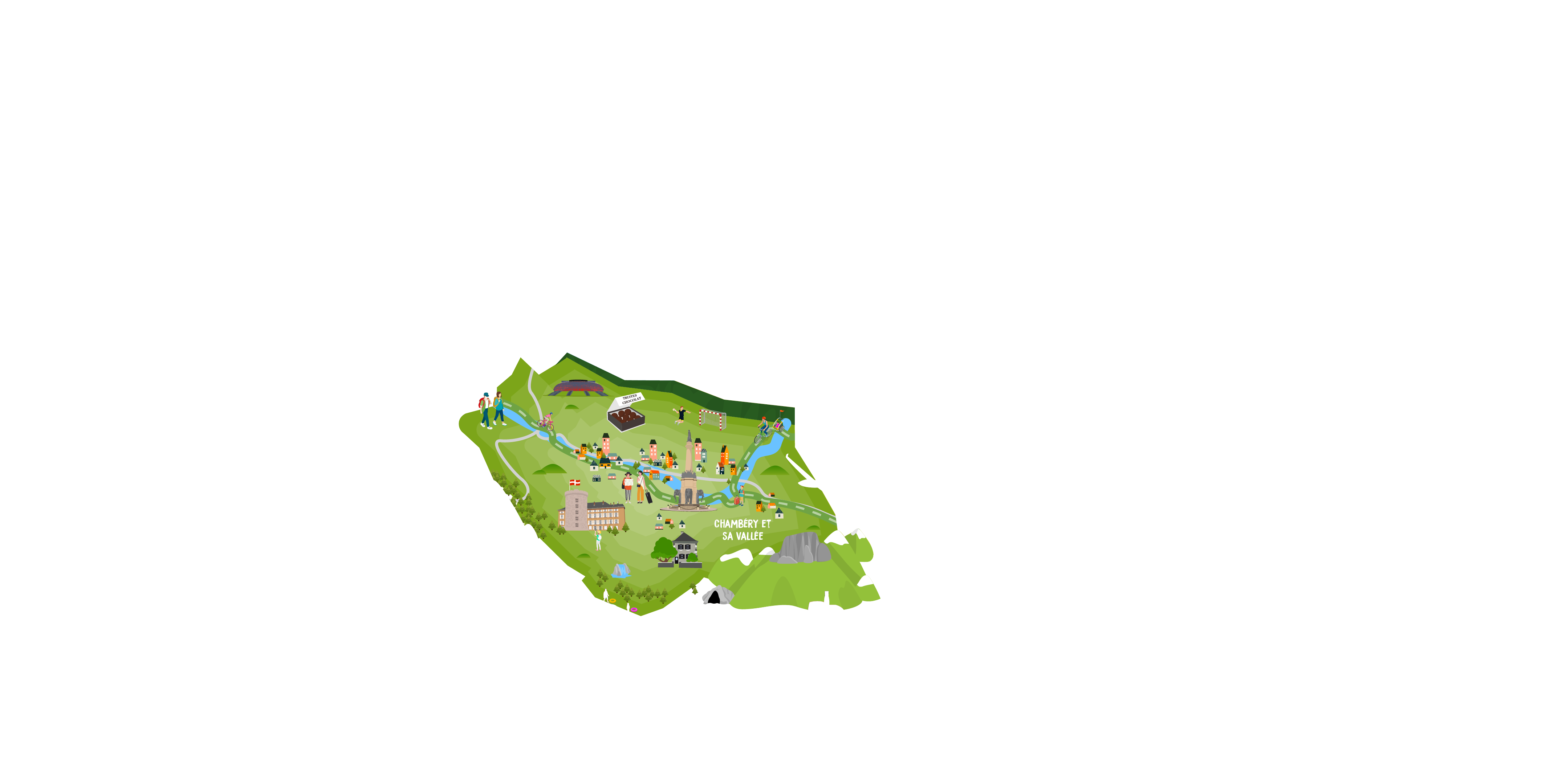 Carte zone Chambéry & sa vallée