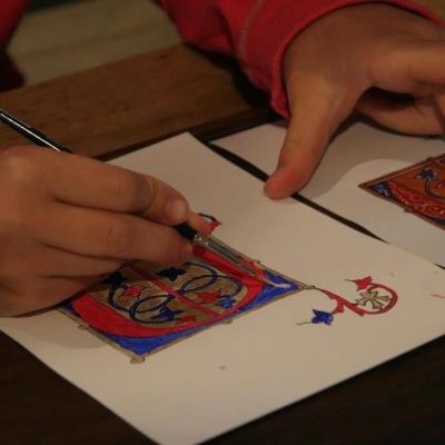 Atelier d'enluminures