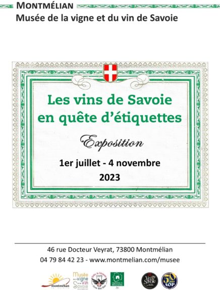 Exposition "Les vins de Savoie, en quête d’étiquettes"