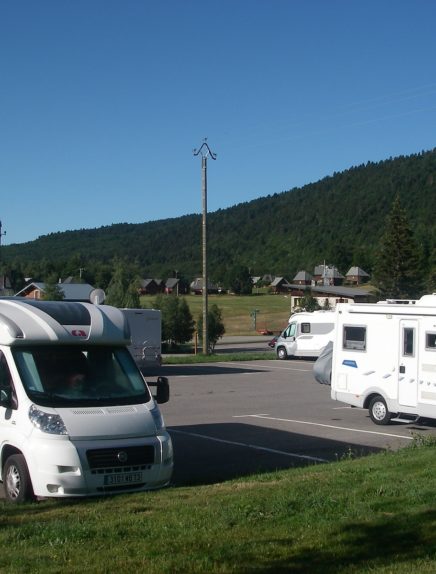 Aire de stationnement pour camping-car
