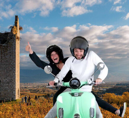 Vespa tours électrique Chambéry et Coeur de Savoie