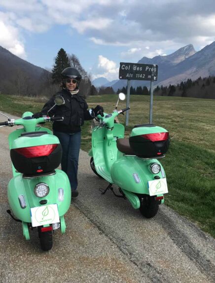 Les Bauges Vespa électrique et Gastronomie